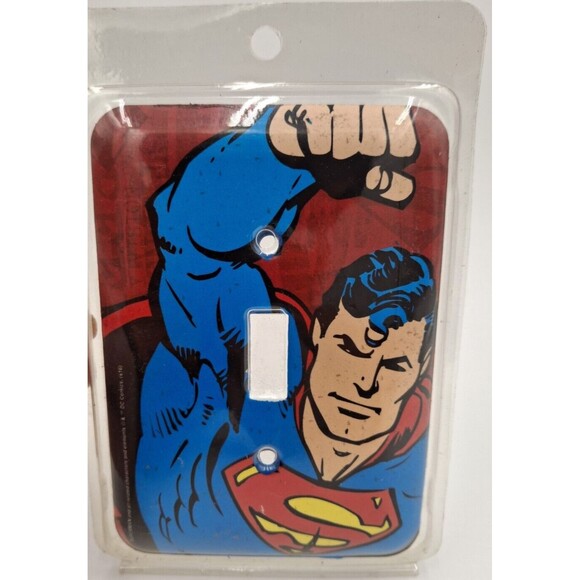 Vintage Superman Comic Style Single Switch Plate - Open Road Brands - Picture 2 of 3